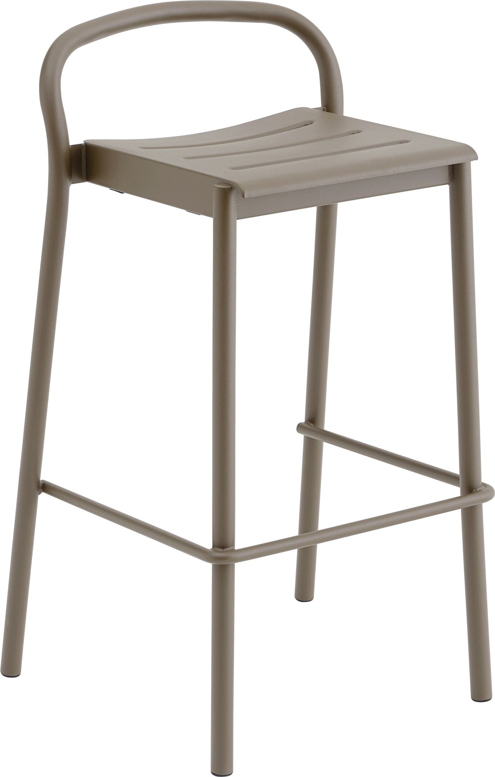 Linear Barhocker 75 cm, taupe