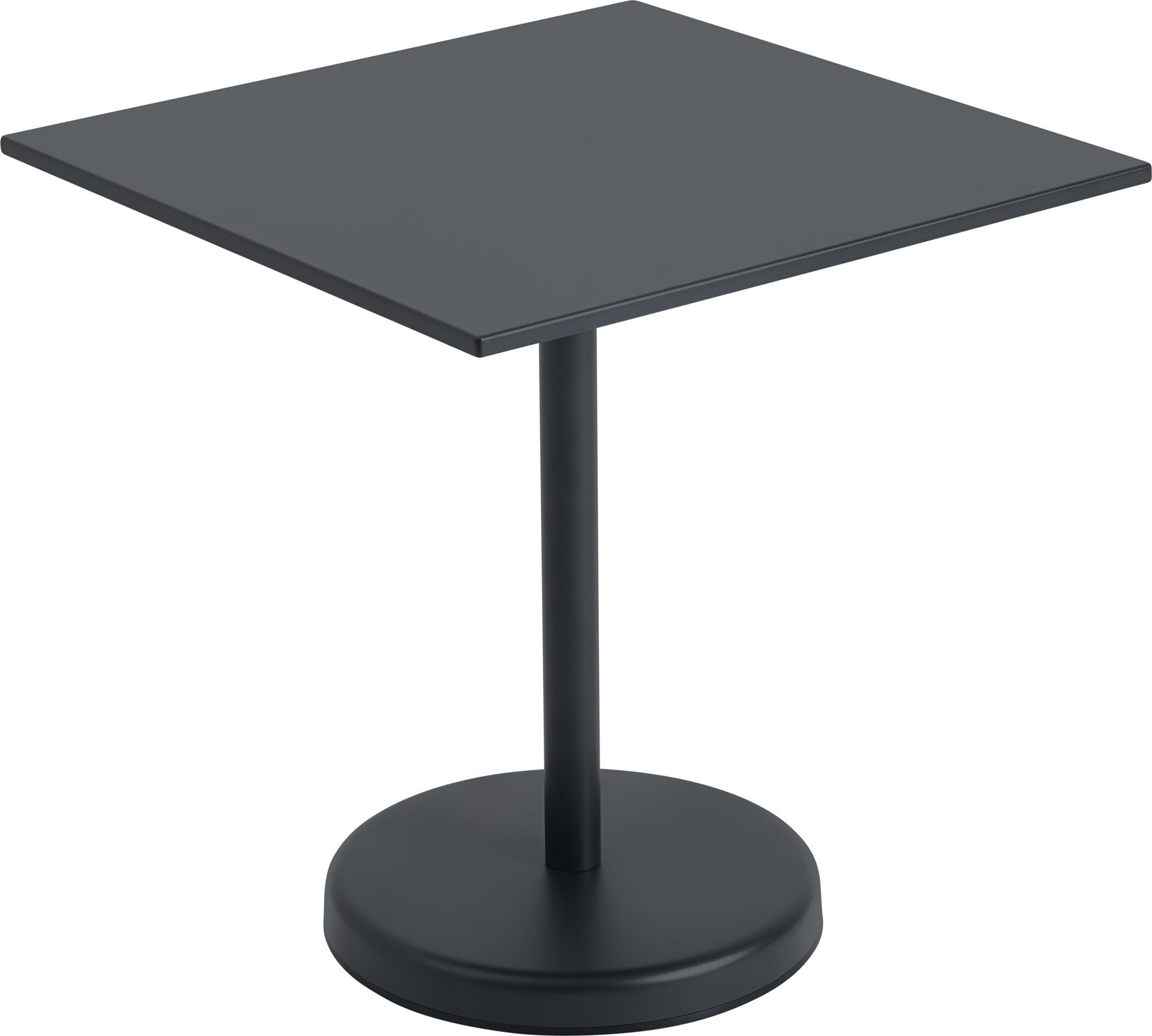 Linear Couchtisch 70 x 73 cm, schwarz