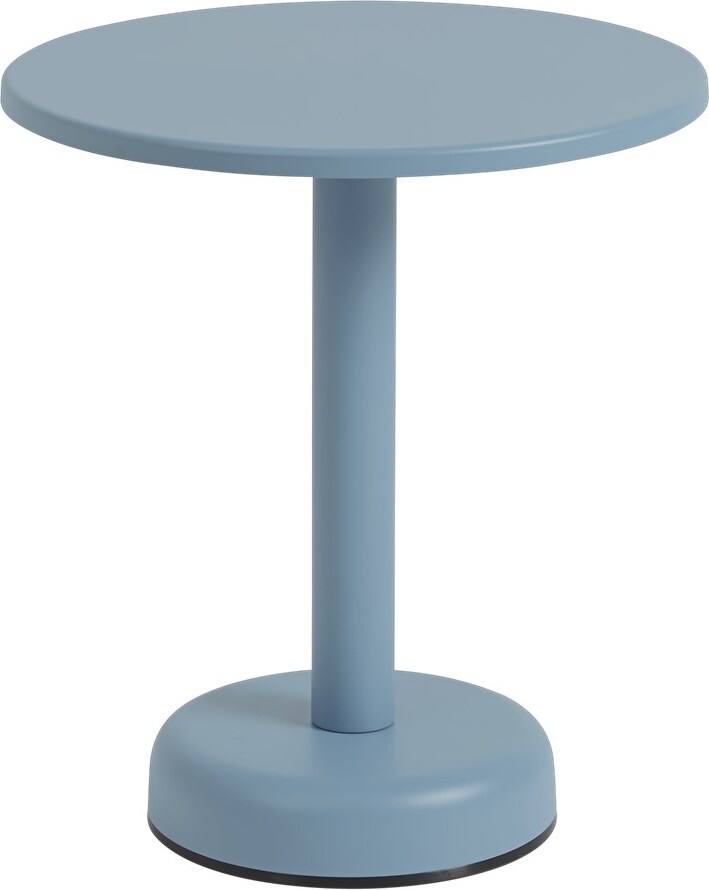 Linear Couchtisch rund 42 x 47 cm, gedämpftes Blau