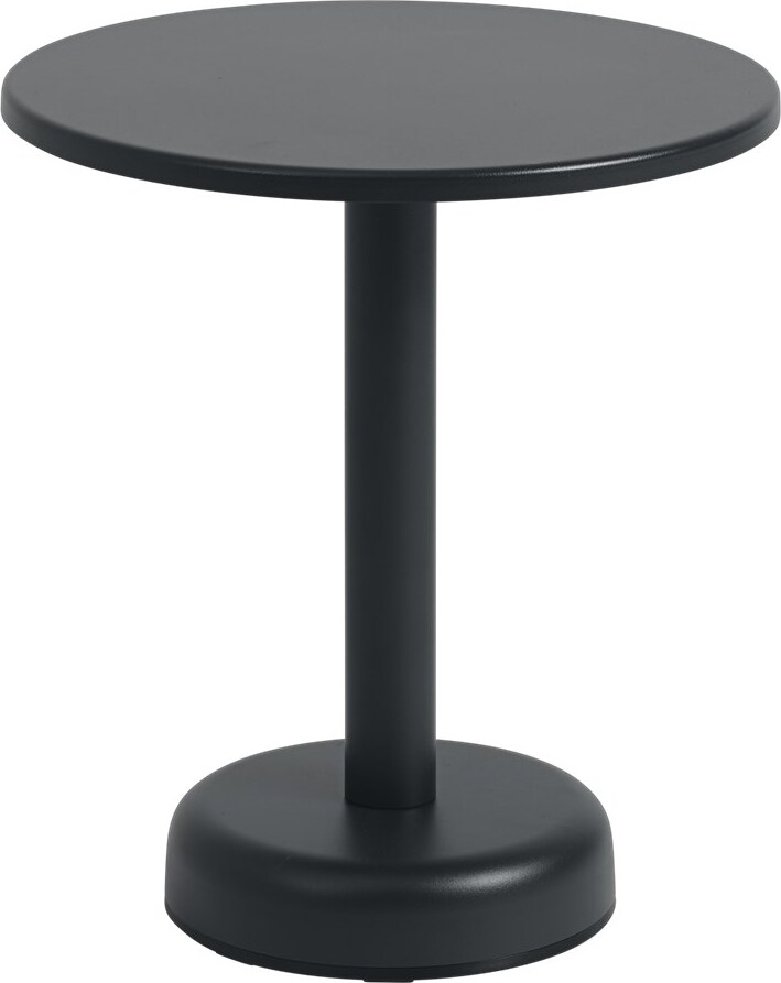 Linear Couchtisch rund 42 x 47 cm, schwarz