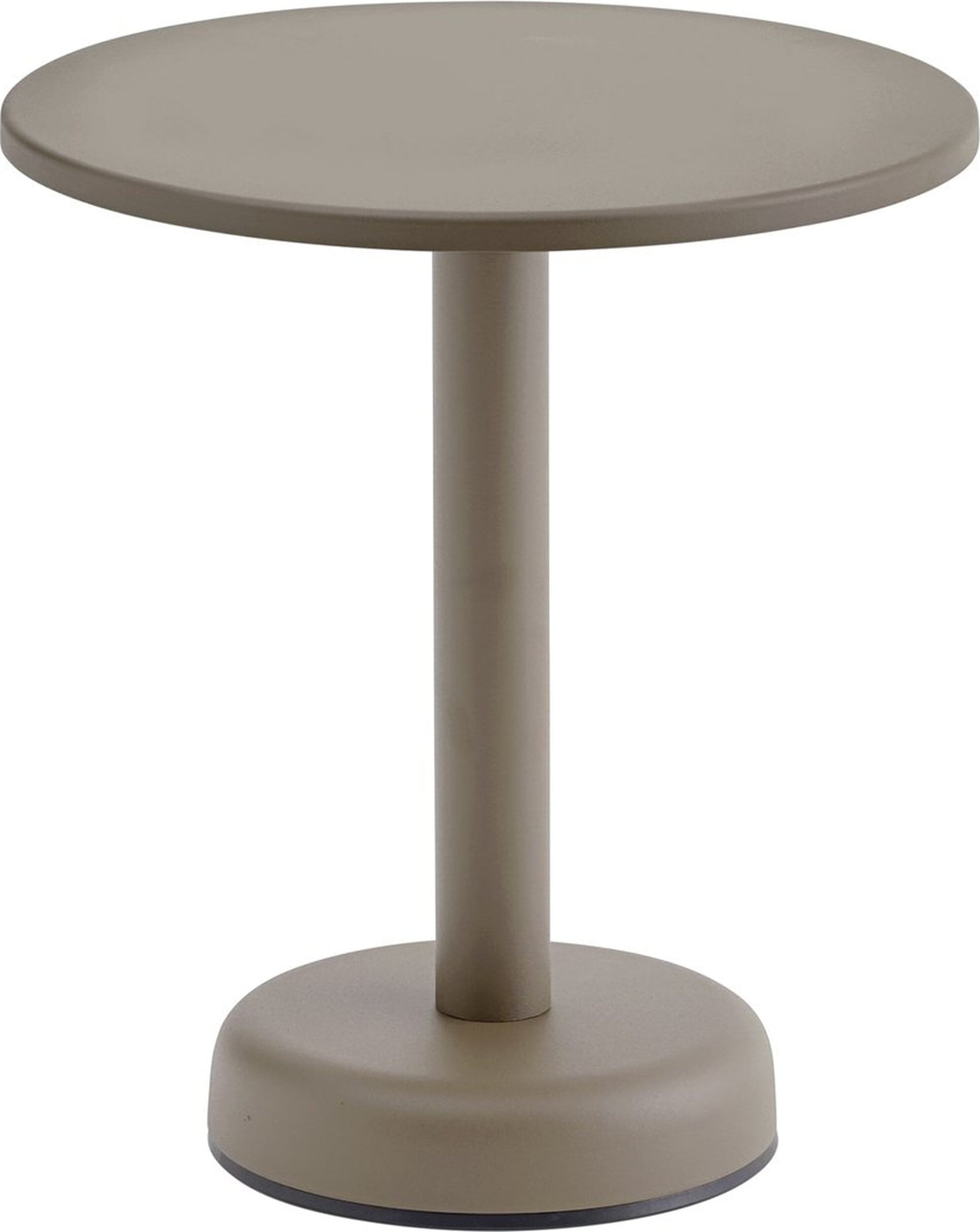 Linear Couchtisch rund 42 x 47 cm, taupe
