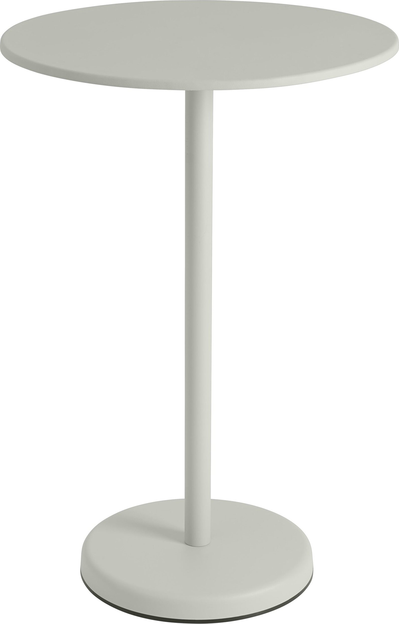 Linear Couchtisch rund 70 x 105 cm, grau