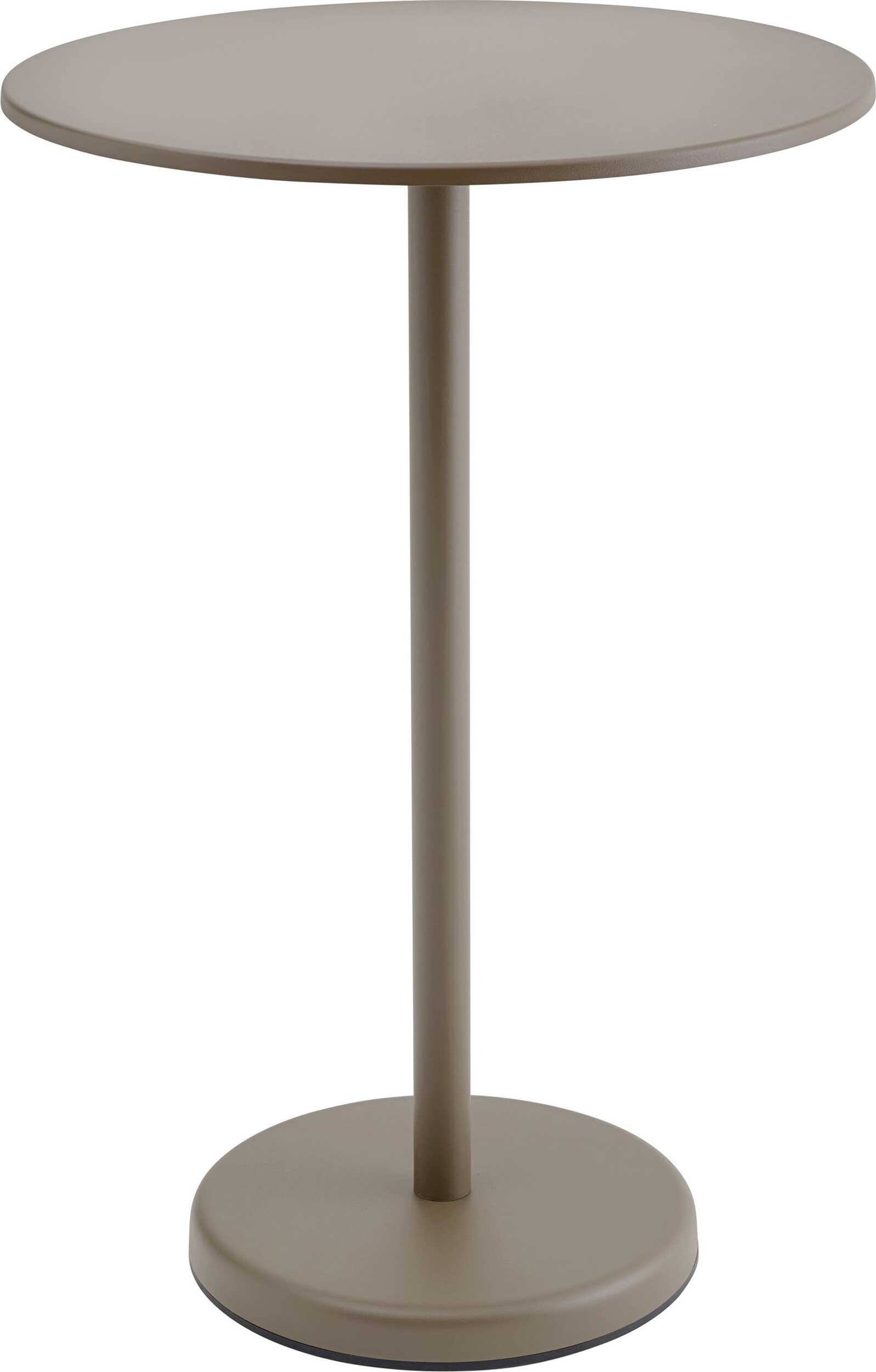 Linear Couchtisch rund 70 x 105 cm, taupe