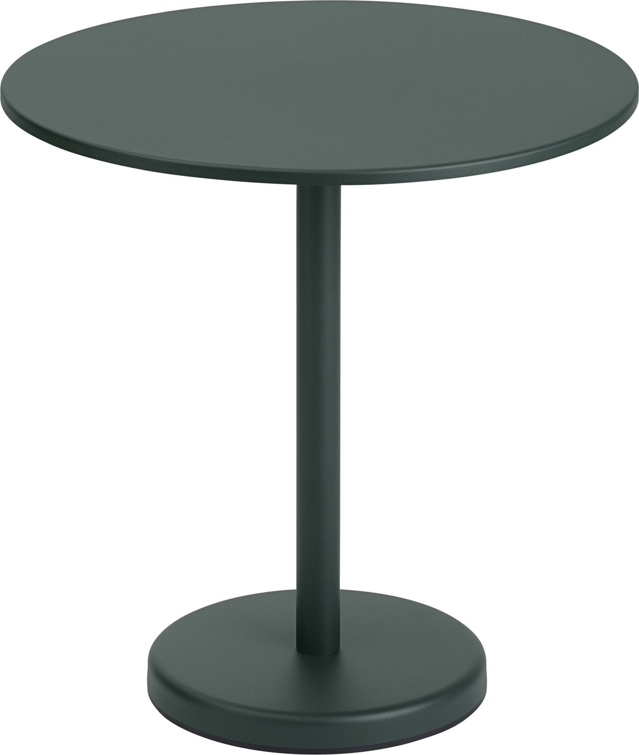 Linear Couchtisch rund 70 x 73 cm, dunkelgrün