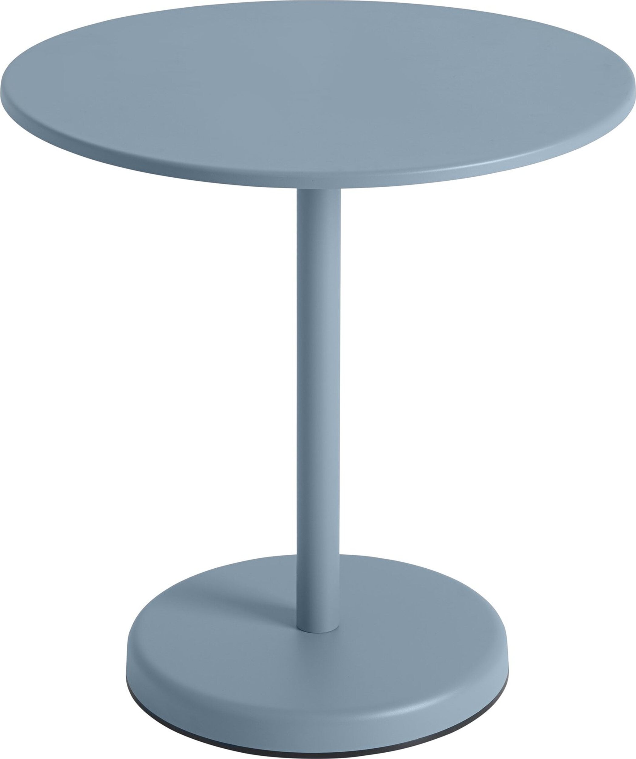 Linear Couchtisch rund 70 x 73 cm, gedämpftes Blau