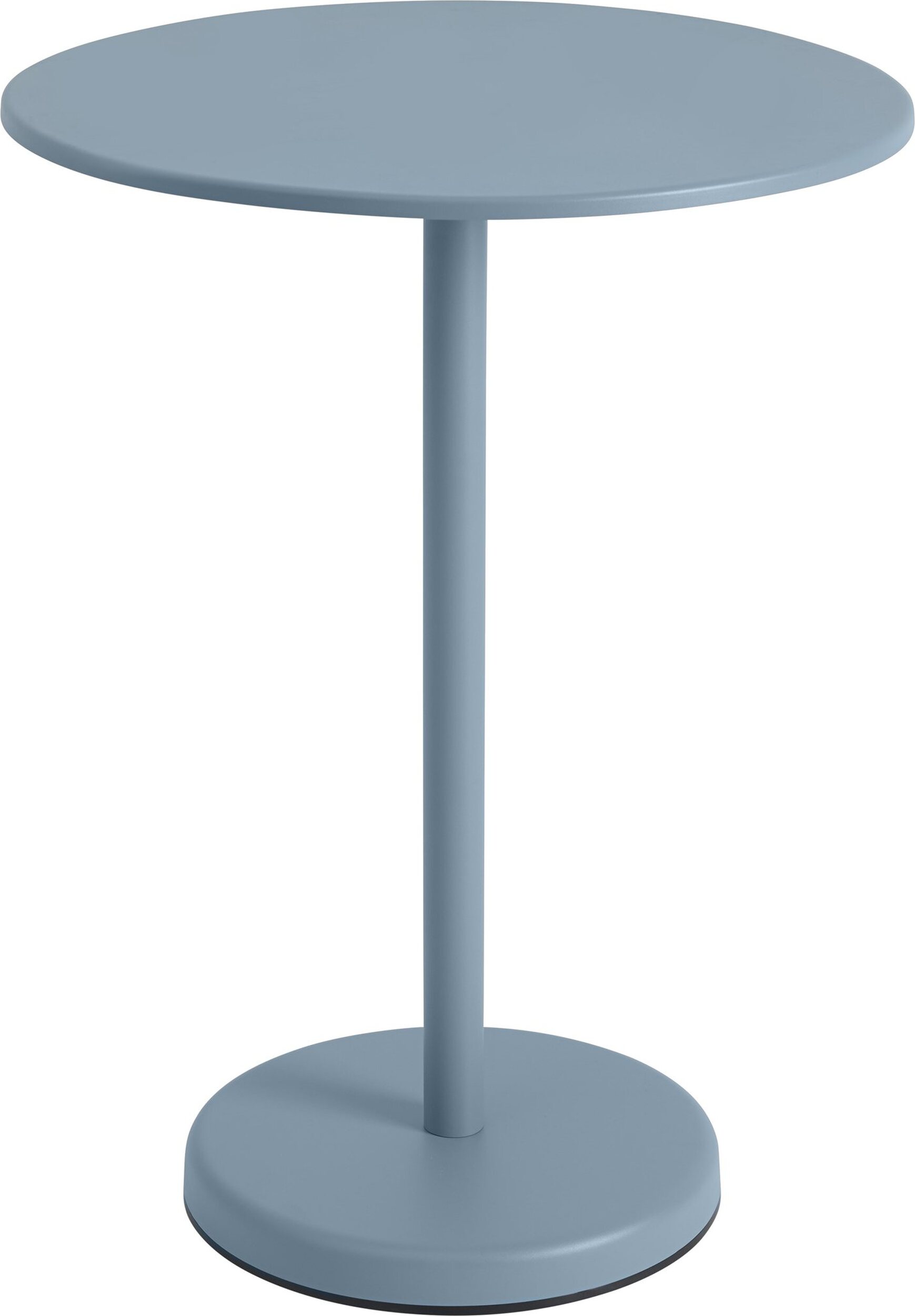 Linear Couchtisch rund 70 x 95 cm, gedämpftes Blau