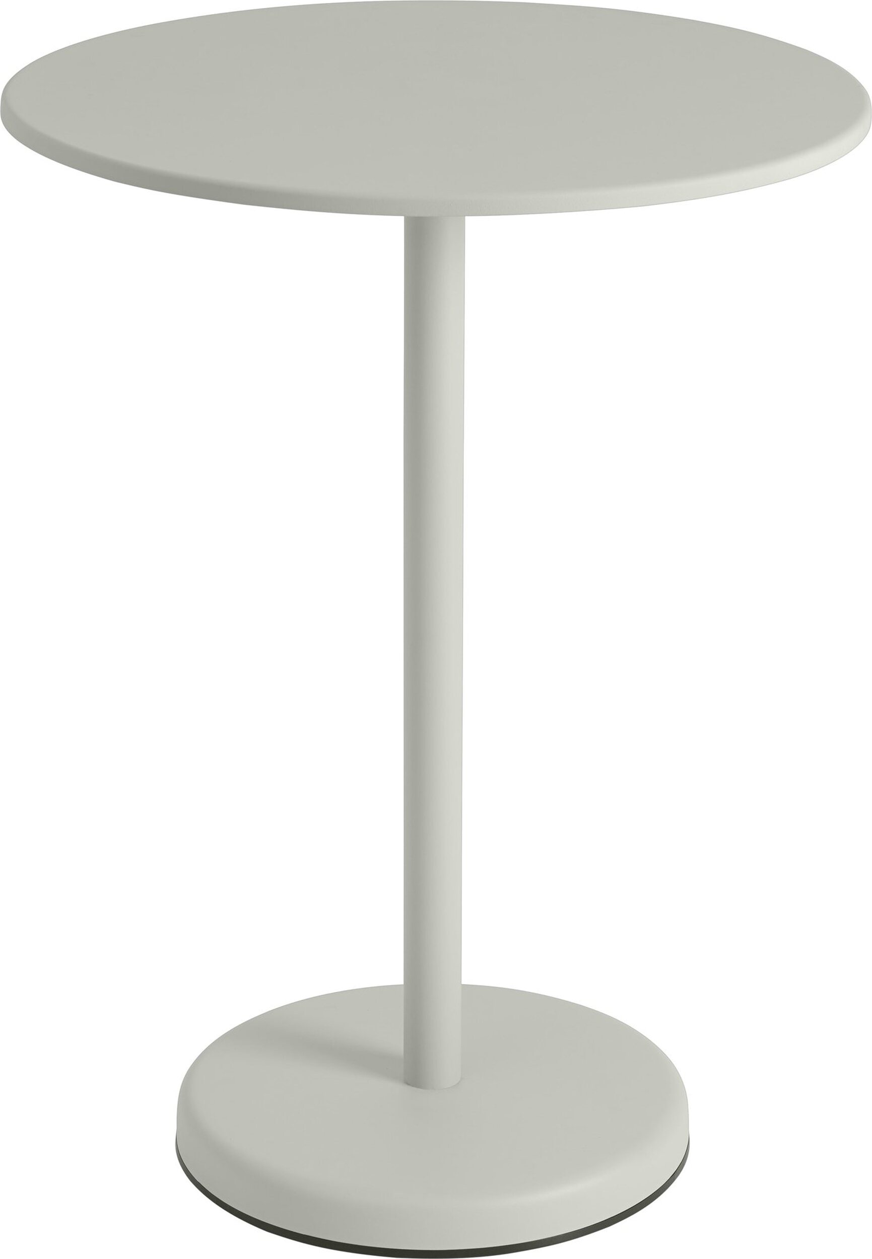 Linear Couchtisch rund 70 x 95 cm, grau