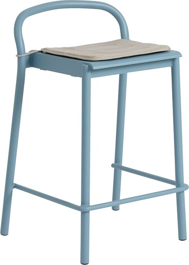 Linear Coussin pour tabouret de bar, gris clair