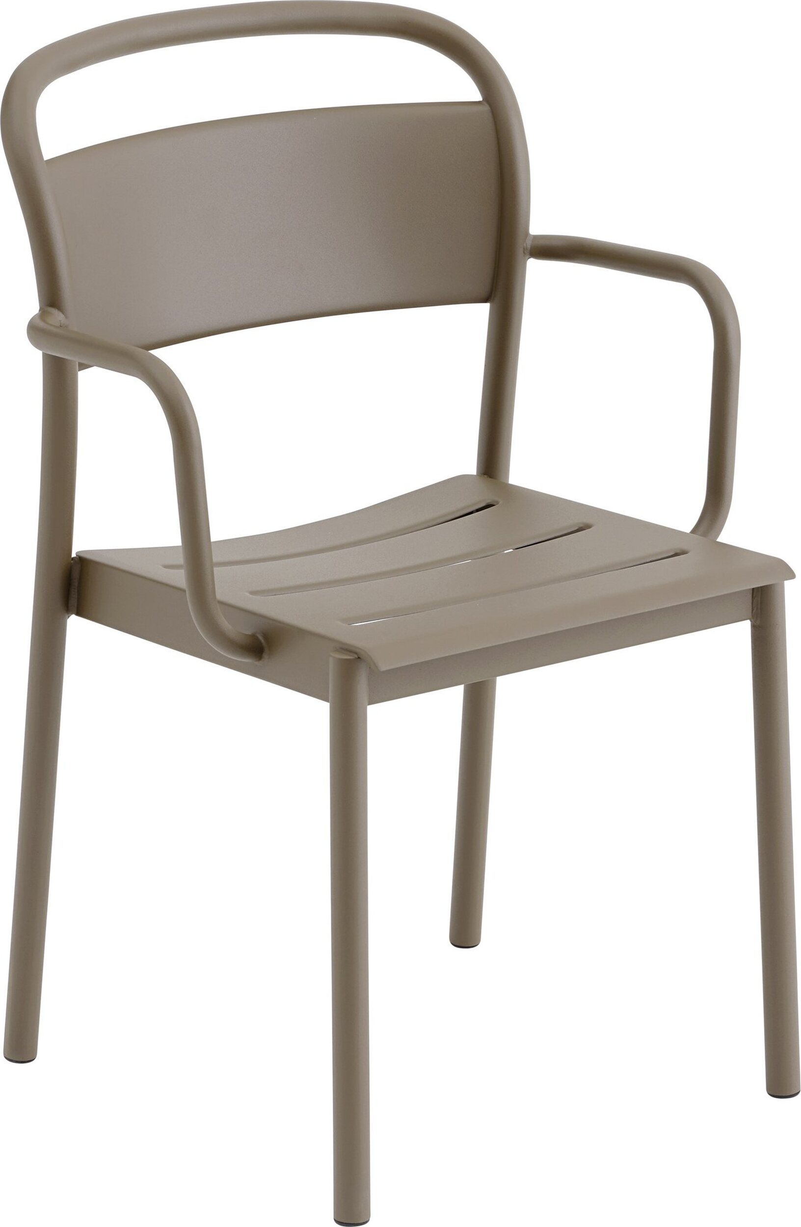 Linear Gartenstuhl mit Armlehnen, Taupe
