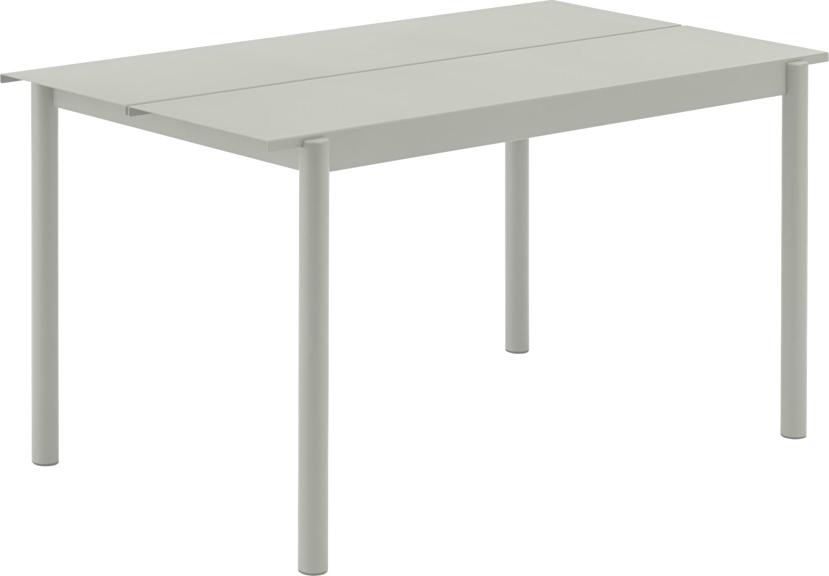 Linear Gartentisch 140 x 75 cm grau