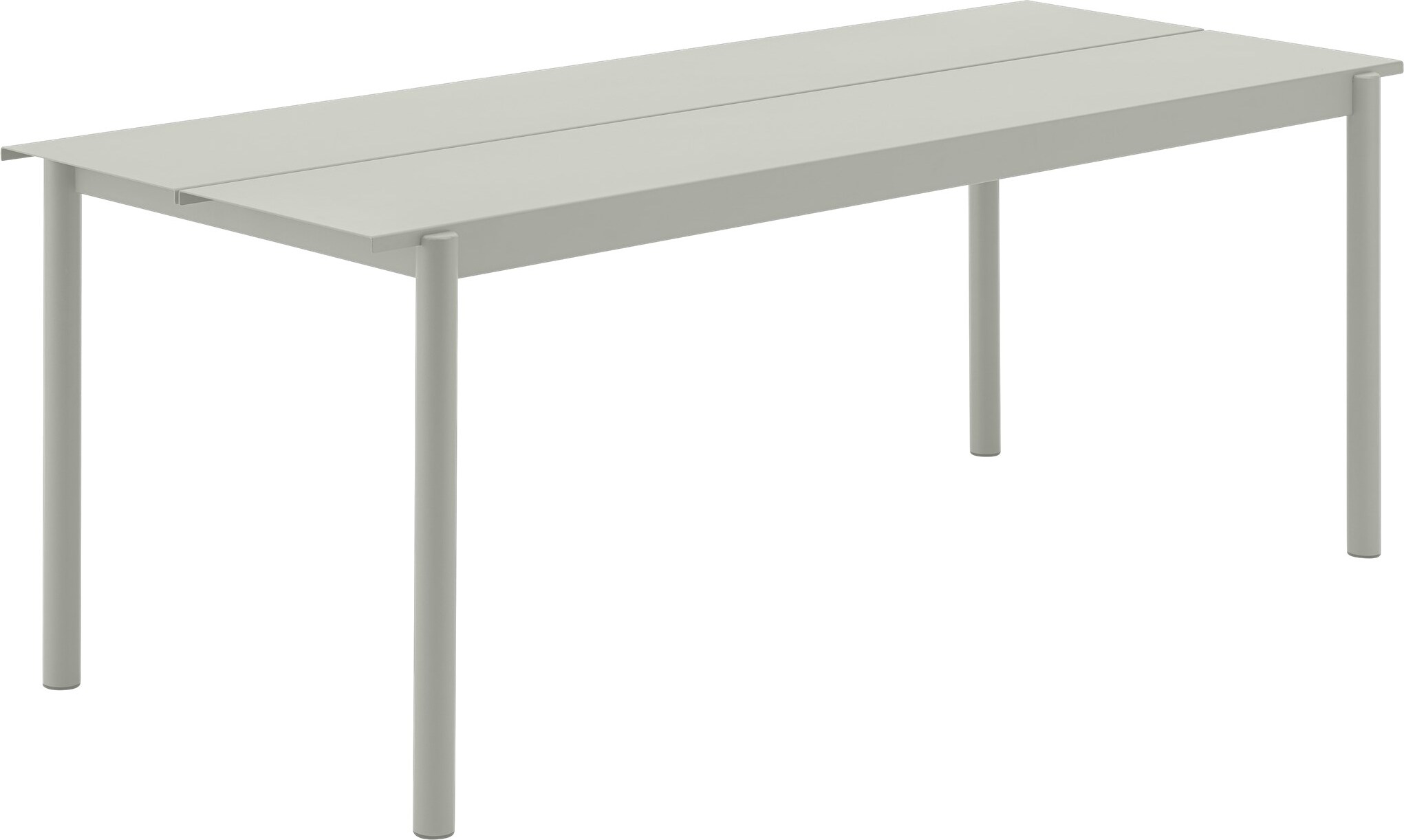 Linear Gartentisch 200 x 75 cm grau