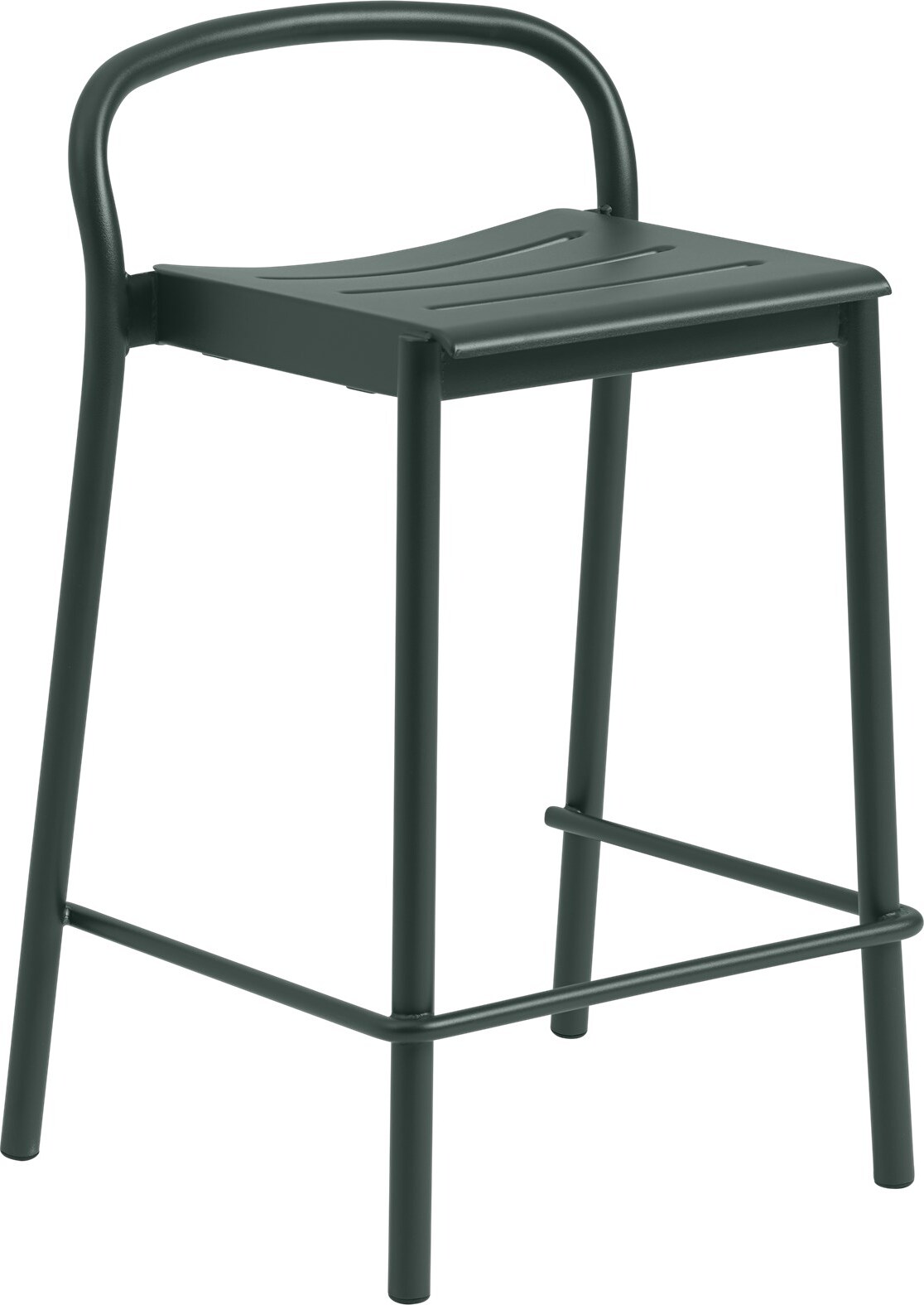 Linear Hocker 65 cm dunkelgrün