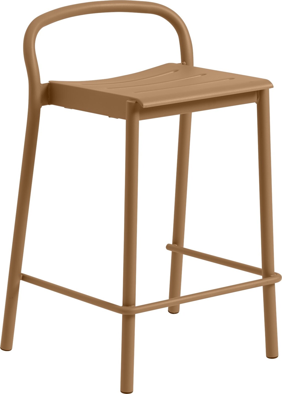 Linear Hocker 65 cm orangefarben