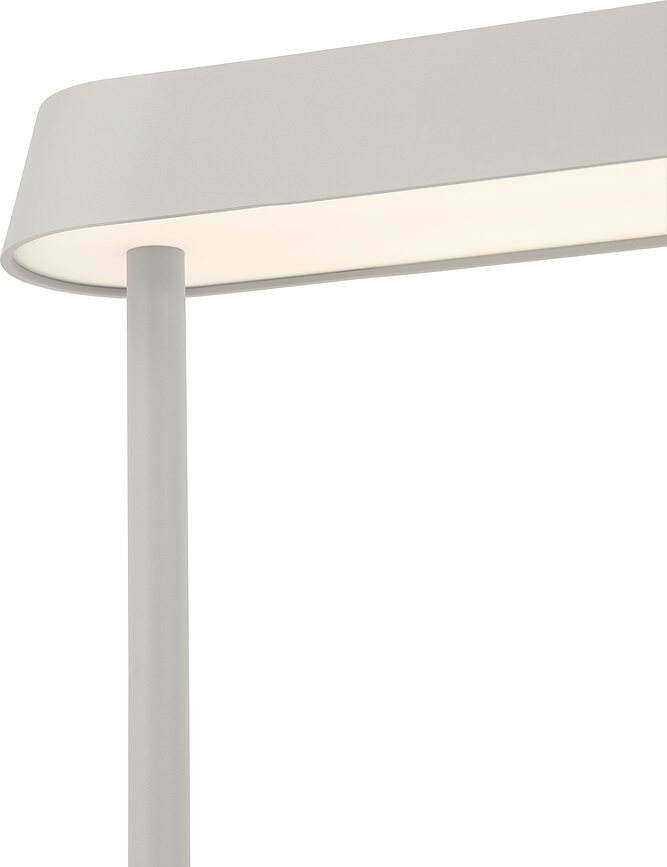 Linear Svetilka široka, siva, s sponko za mizo