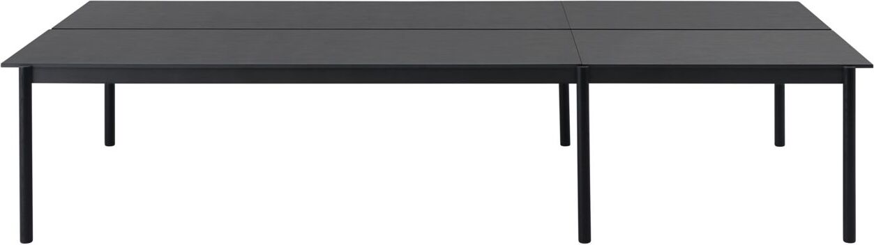Linear System 1 Tisch schwarz Sperrholz lackiert
