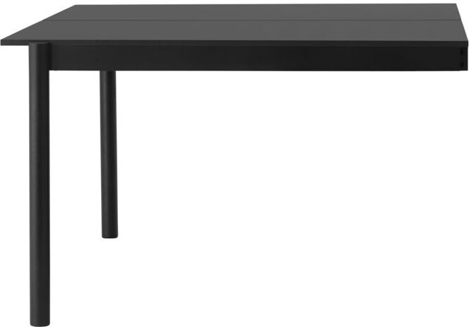 Linear System Seitenmodul für Tisch 120 cm schwarz Nanolaminat