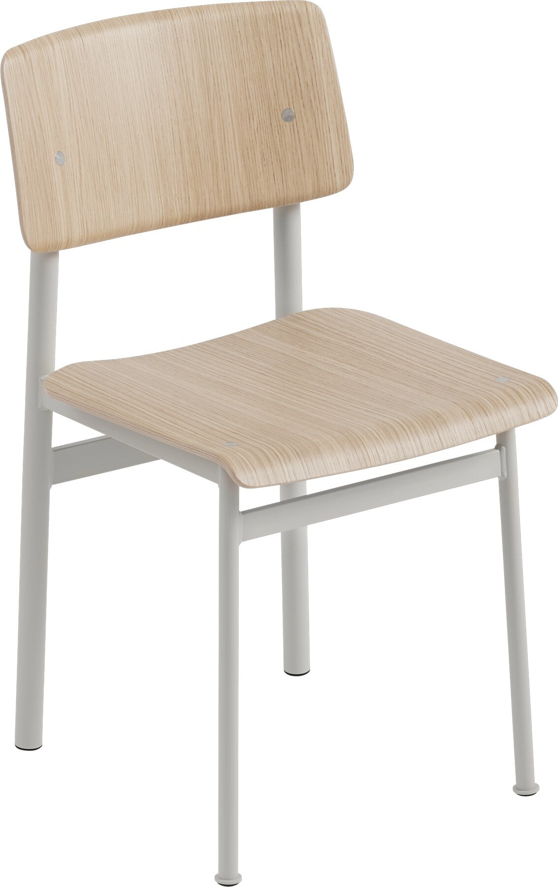 Loft Stuhl helle Eiche graue Beine