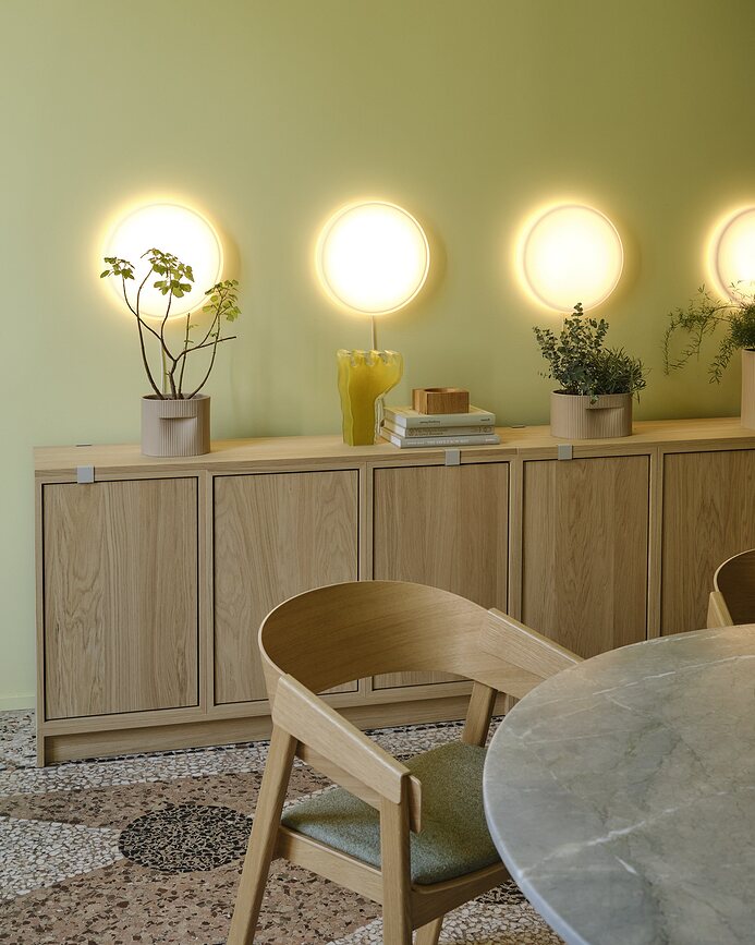 Looped Φωτιστικό οροφής ή τοίχου, με ροοστάτη