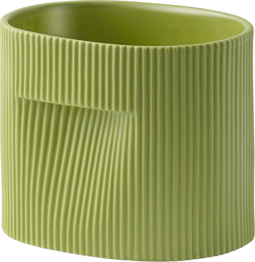 Macetero Ridge, 15 cm, verde