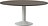 Midst Tisch 160 cm rund dunkle Eiche auf grauem Bein