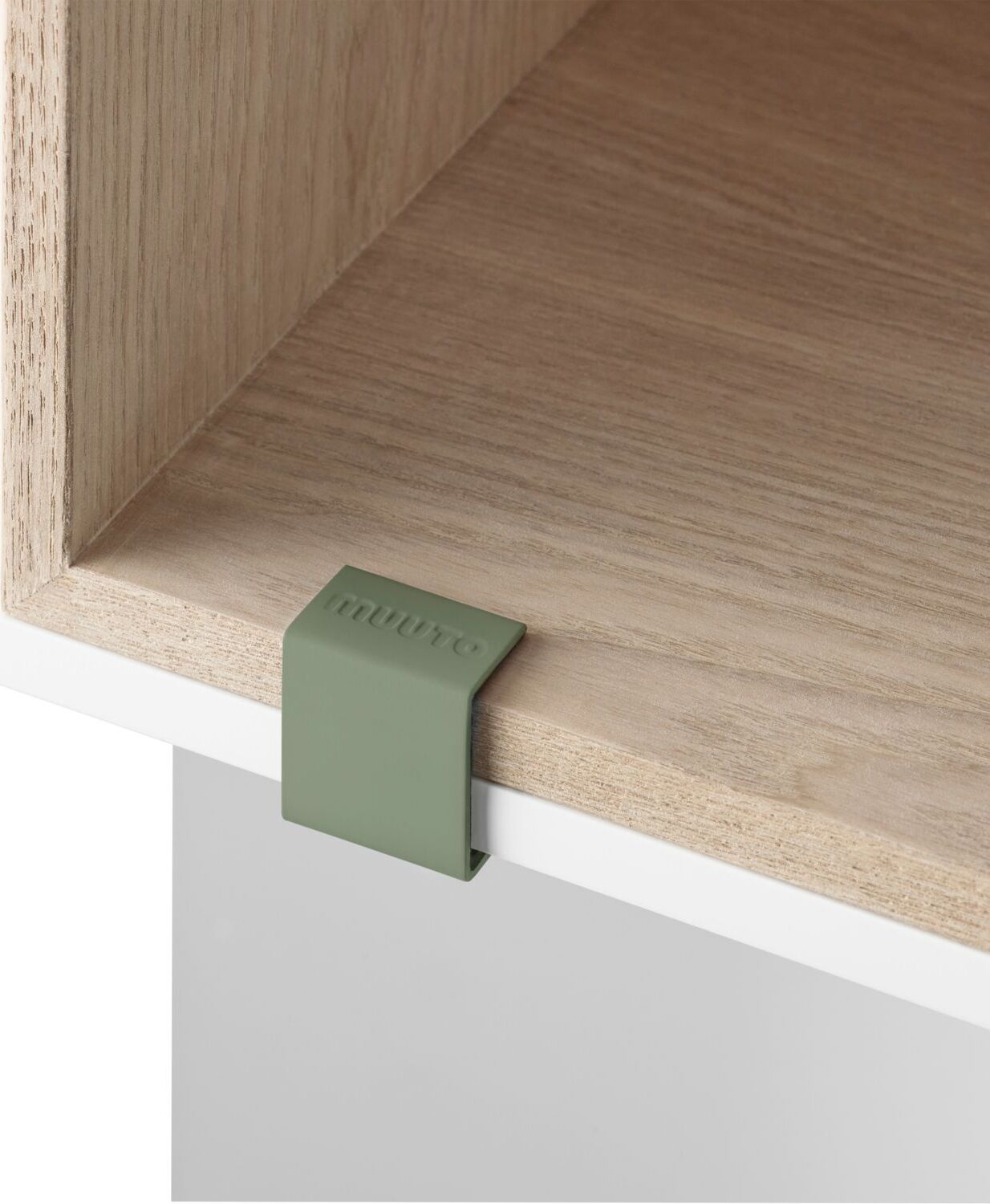 Mini Stacked Clips für Modulregale gedämpftes Grün 5 St.