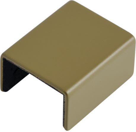Mini Stacked Verbindungsclip für modulare Regale braungrün