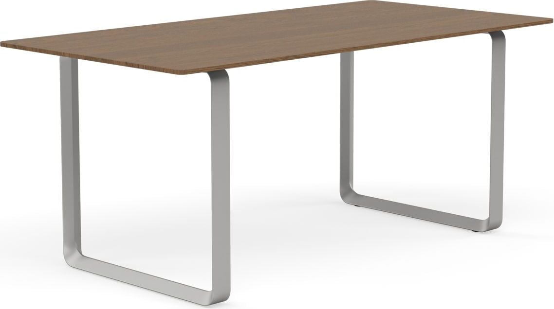 Muuto Tisch 170 x 85 cm dunkle Eiche graue Beine
