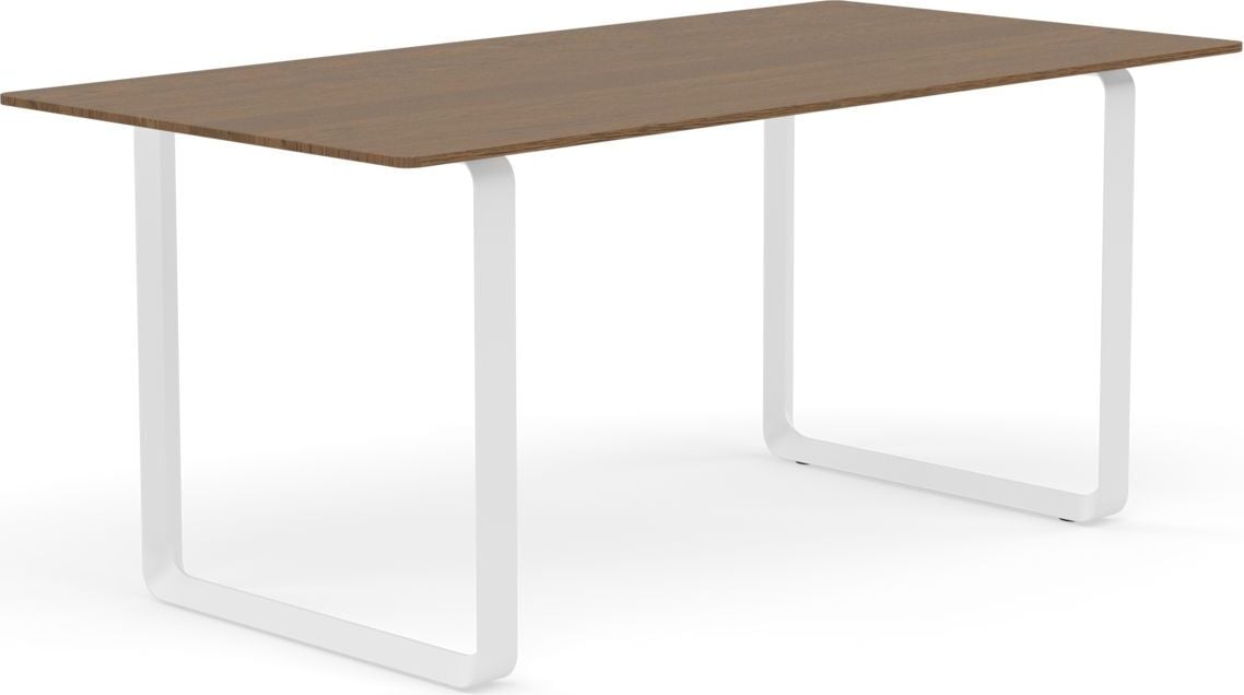 Muuto Tisch 170 x 85 cm dunkle Eiche weiße Beine