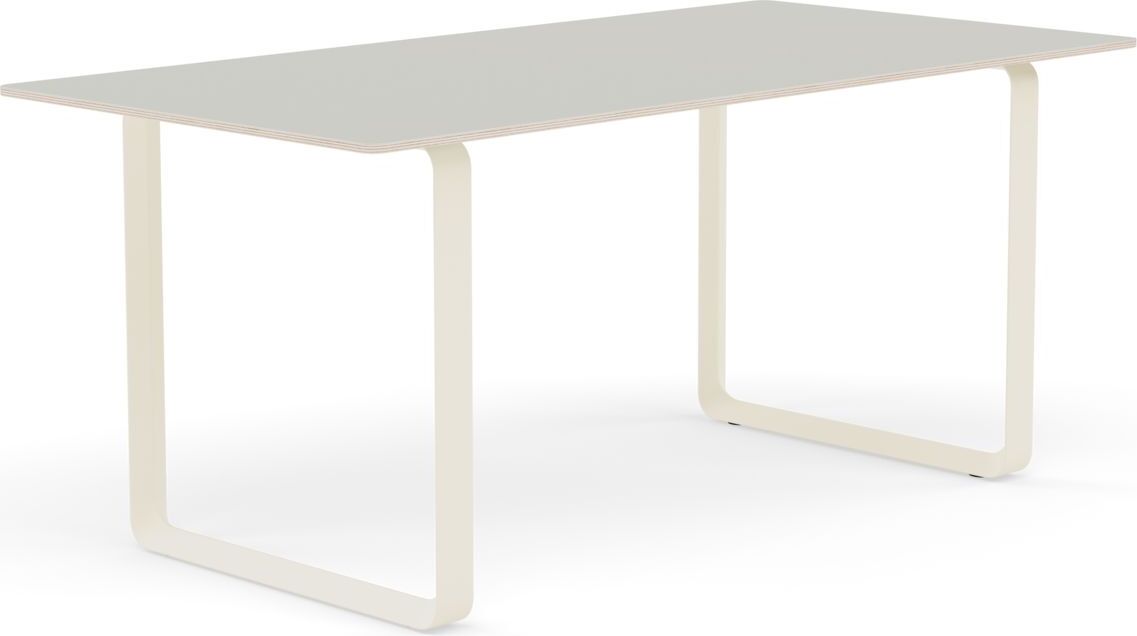 Muuto Tisch 170 x 85 cm grau sandfarbene Beine
