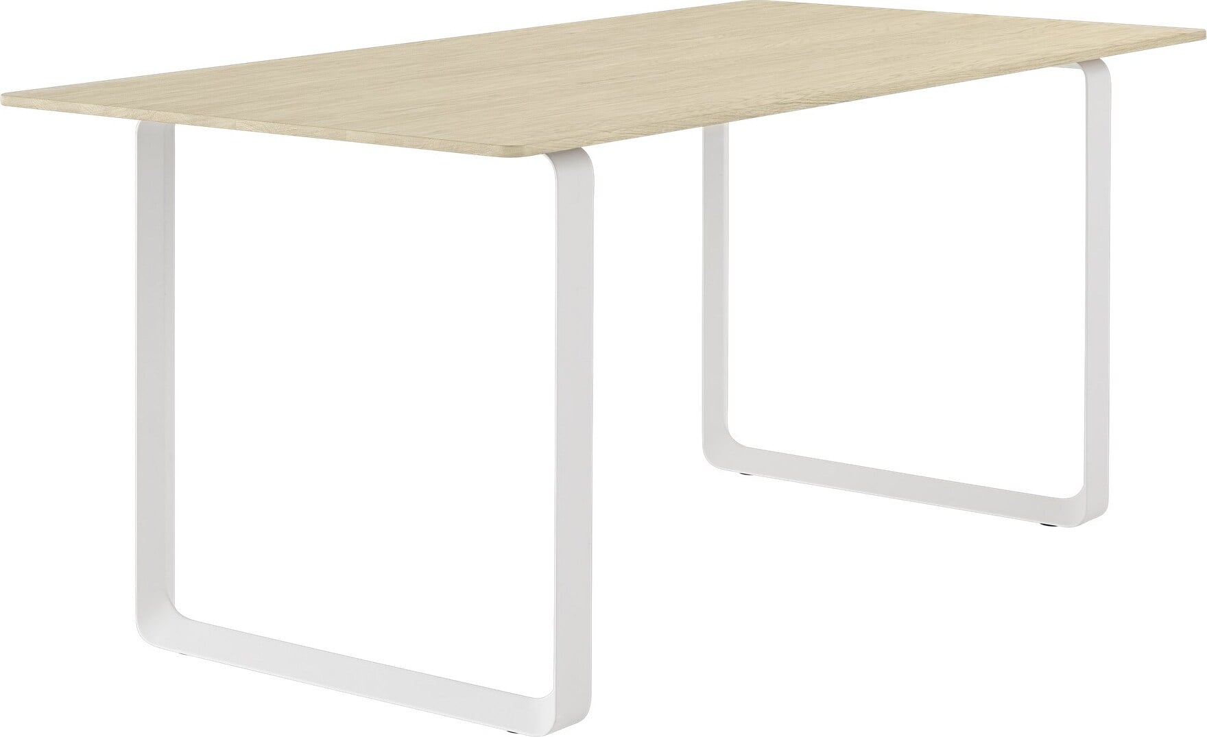 Muuto Tisch 170 x 85 cm helle Eiche weiße Beine