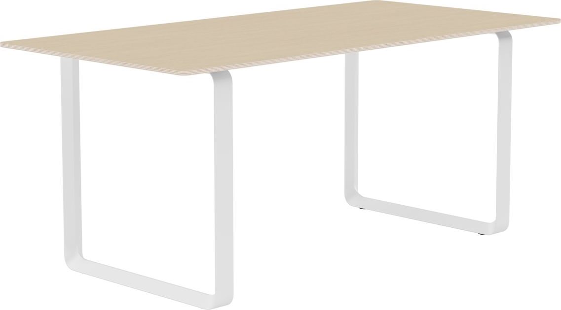 Muuto Tisch 170 x 85 cm natürlich weiße Beine