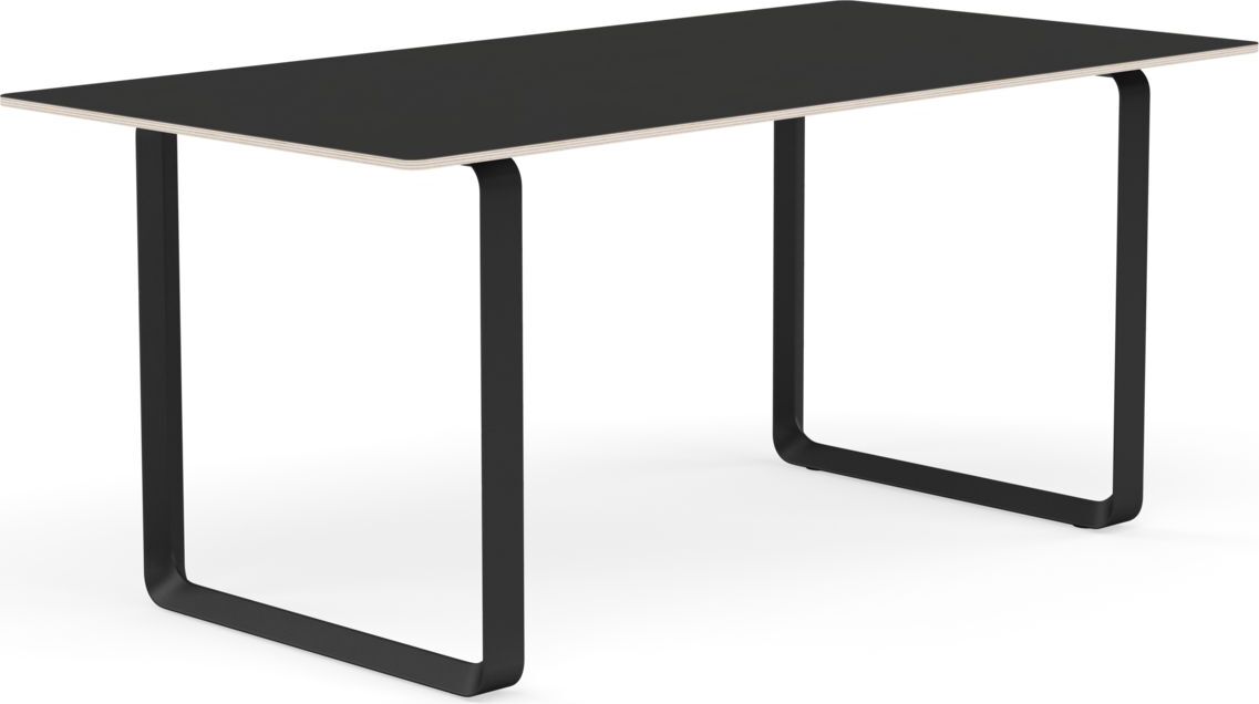 Muuto Tisch 170 x 85 cm schwarz schwarze Beine