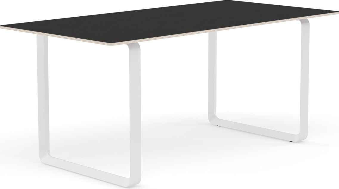 Muuto Tisch 170 x 85 cm schwarz weiße Beine