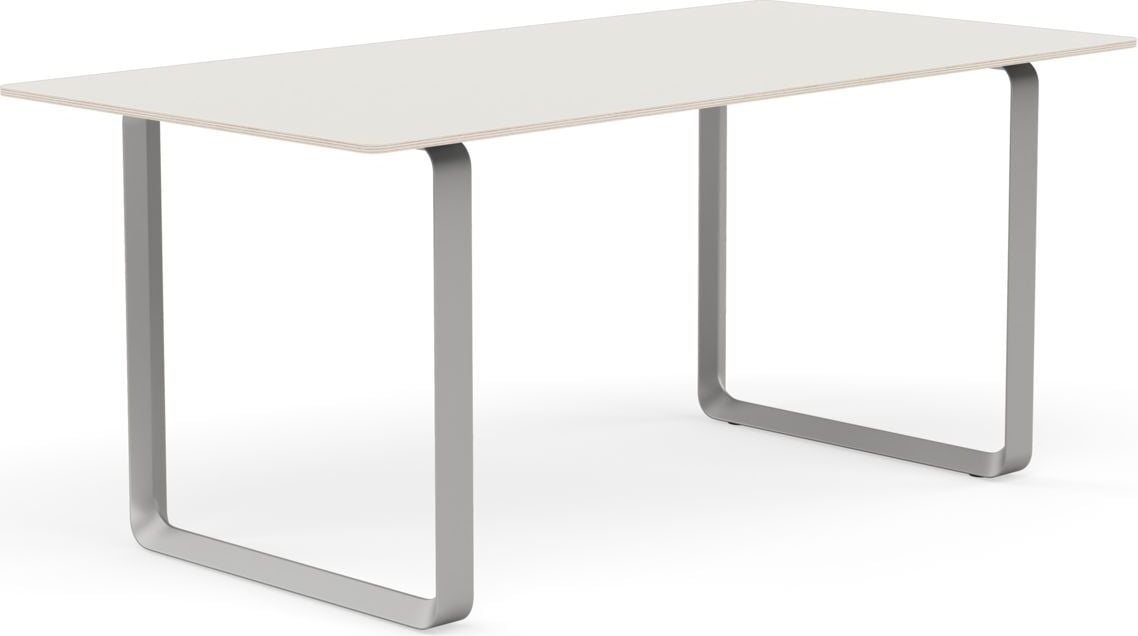 Muuto Tisch 170 x 85 cm weiß graue Beine