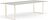 Muuto Tisch 225 x 90 cm grau sandfarbene Beine