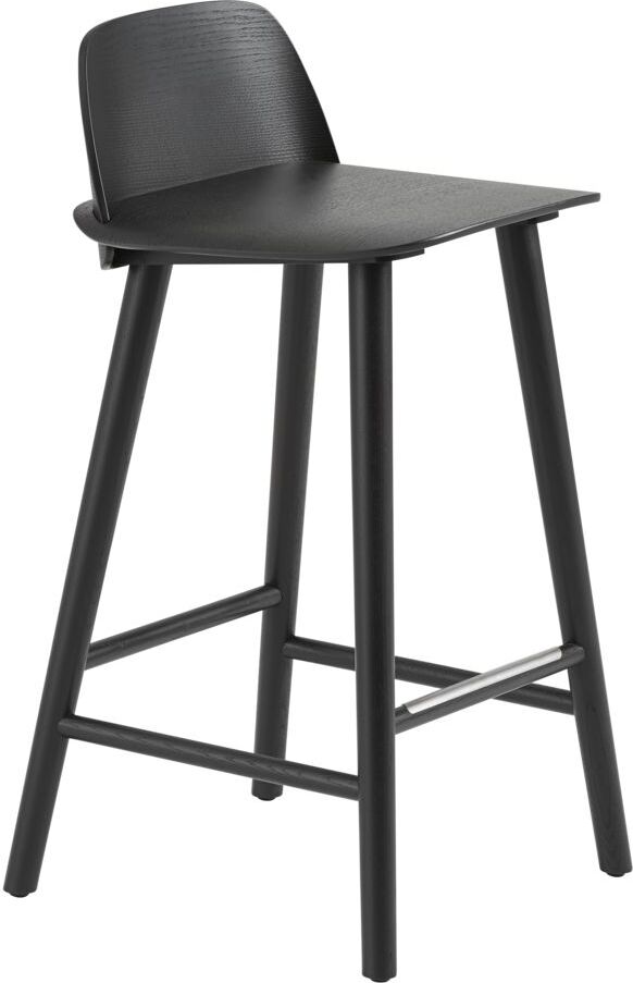 Nerd Hocker 65 cm schwarz mit Fußstützenschutz-Element