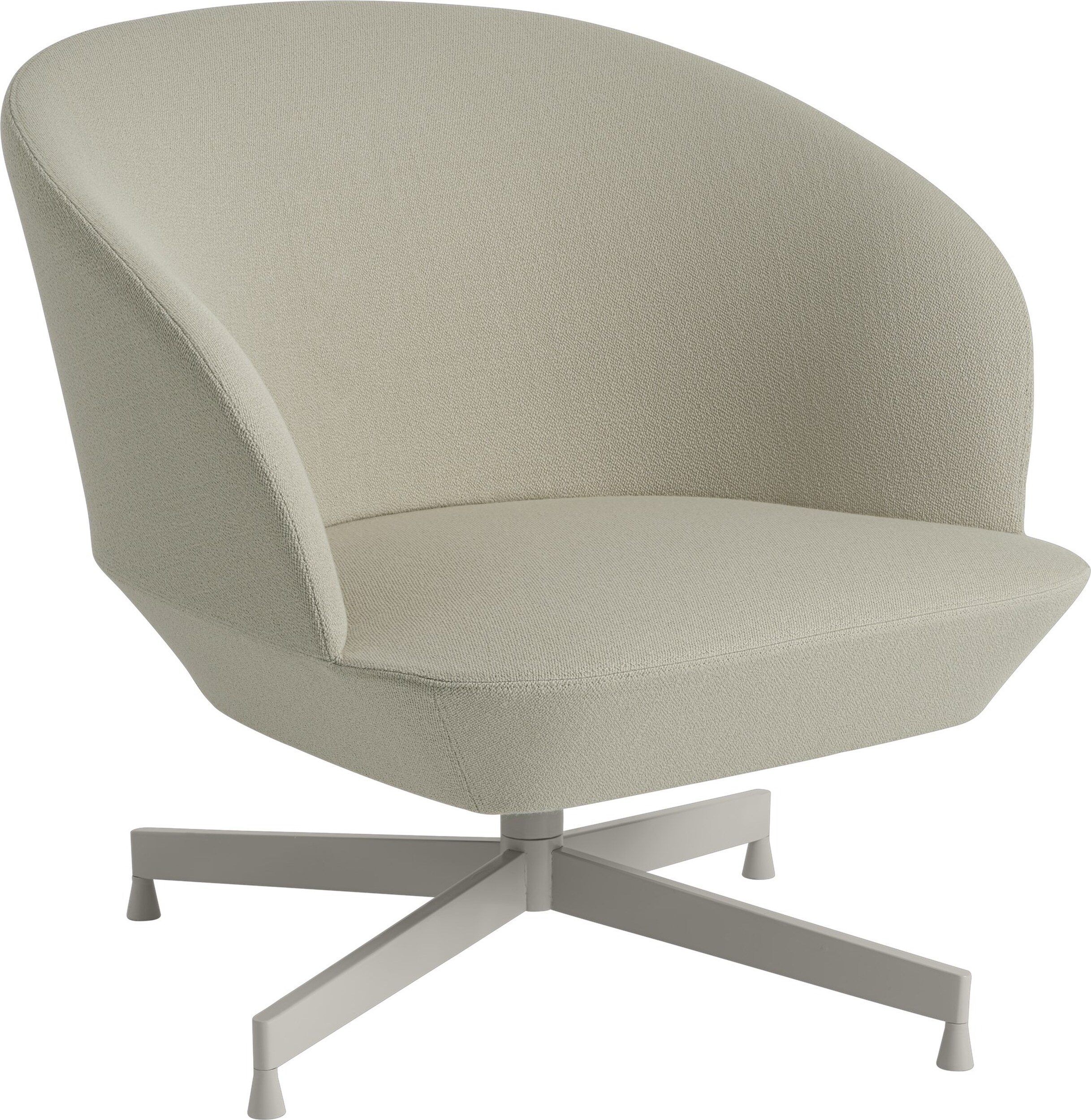 Oslo Swivel Vidar 146 Stuhl 40 cm gepolstert graue Beine