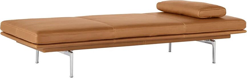 Outline Coussin de Chaise Longue, Refine, cuir cognac
