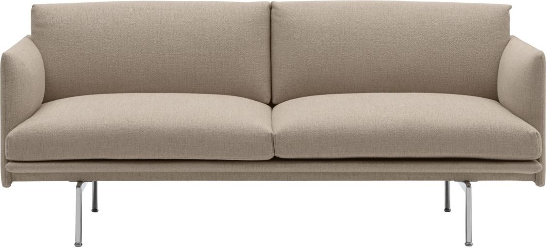 Outline Ecriture 240 2-Sitzer-Sofa Beine Aluminium