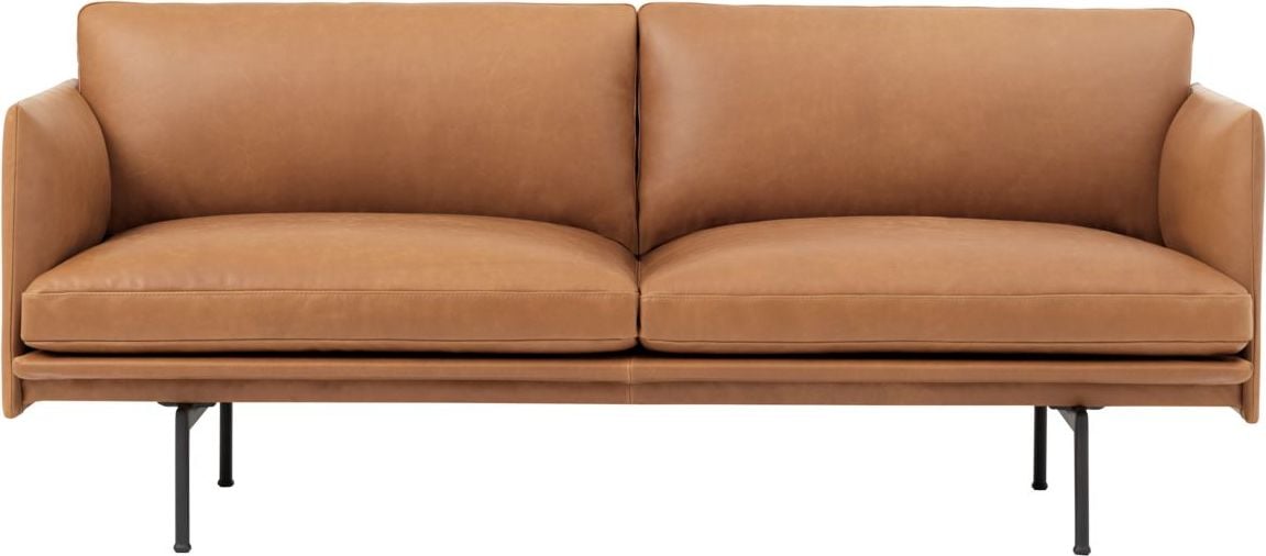 Outline Refine Leather Cognac 2-Sitzer-Sofa