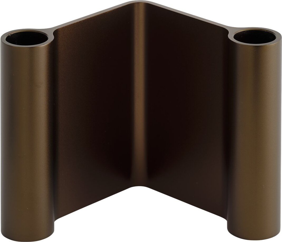 Pair Kerzenhalter 11 cm, braun