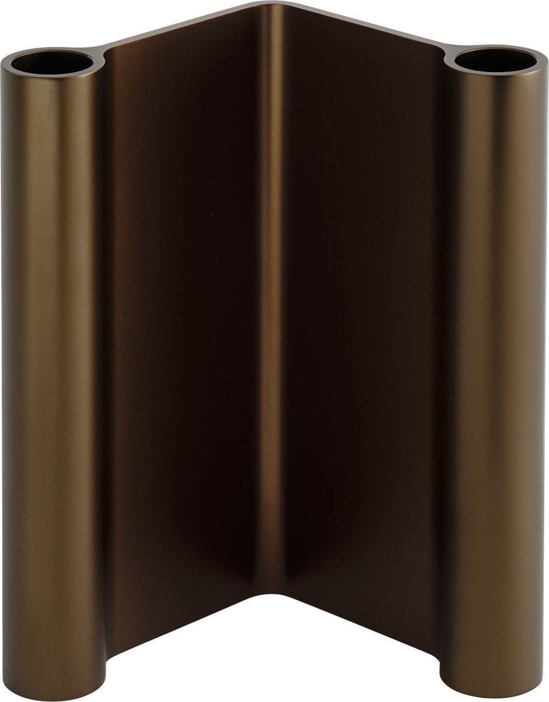 Pair Kerzenhalter 18 cm, braun