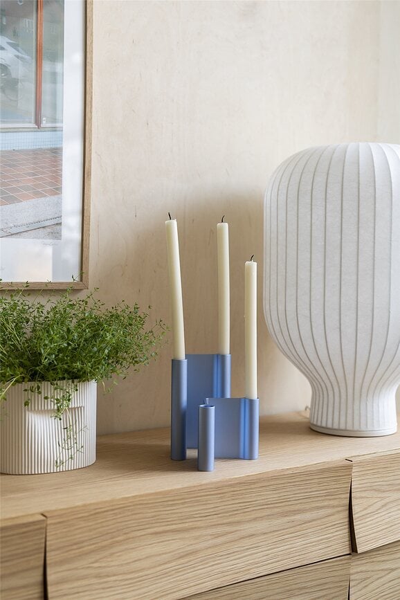 Portavelas Pair, 11 cm, marrón