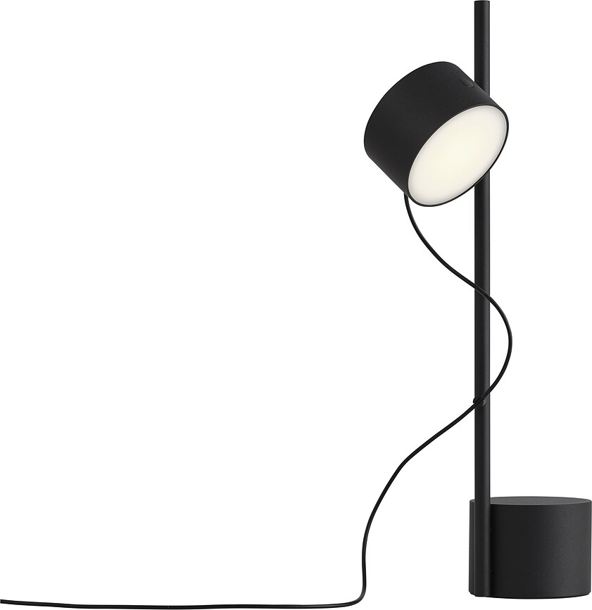 Post Lampe de Table, noire