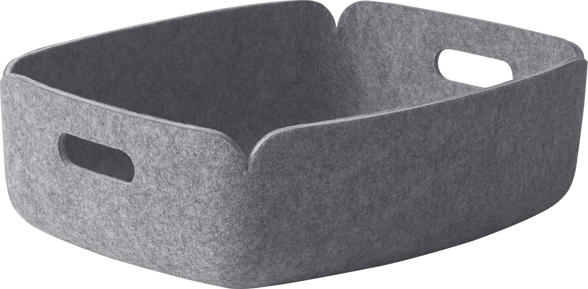 Restore Aufbewahrungskorb 31 x 40 cm niedrig graue Melange