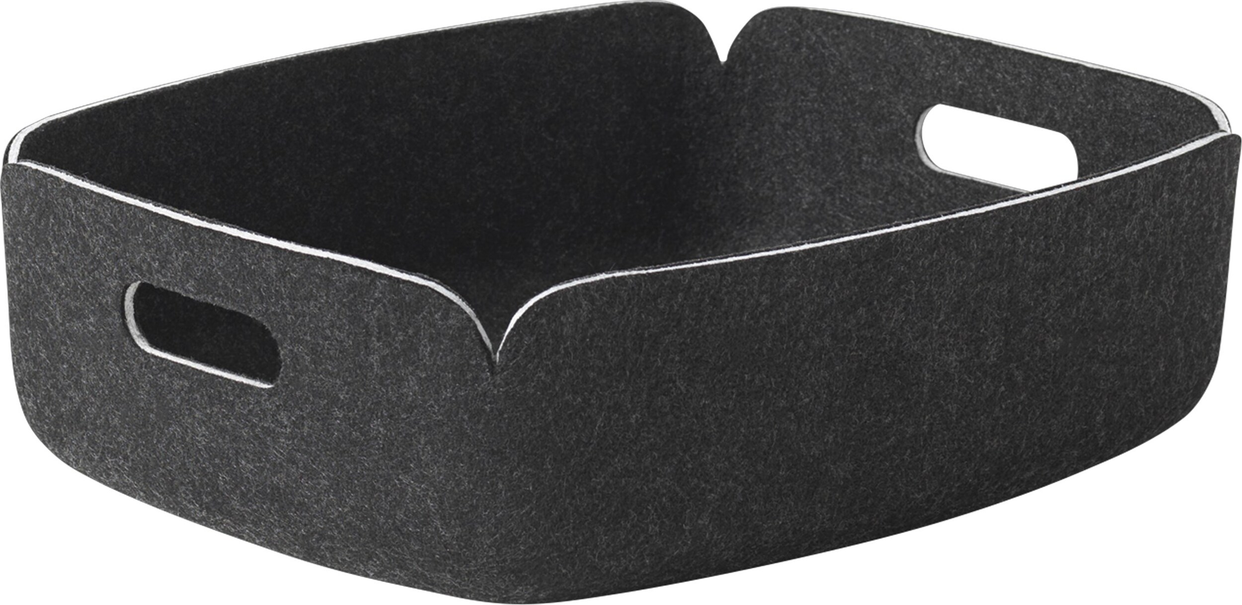 Restore Aufbewahrungskorb 31 x 40 cm niedrig schwarze Melange