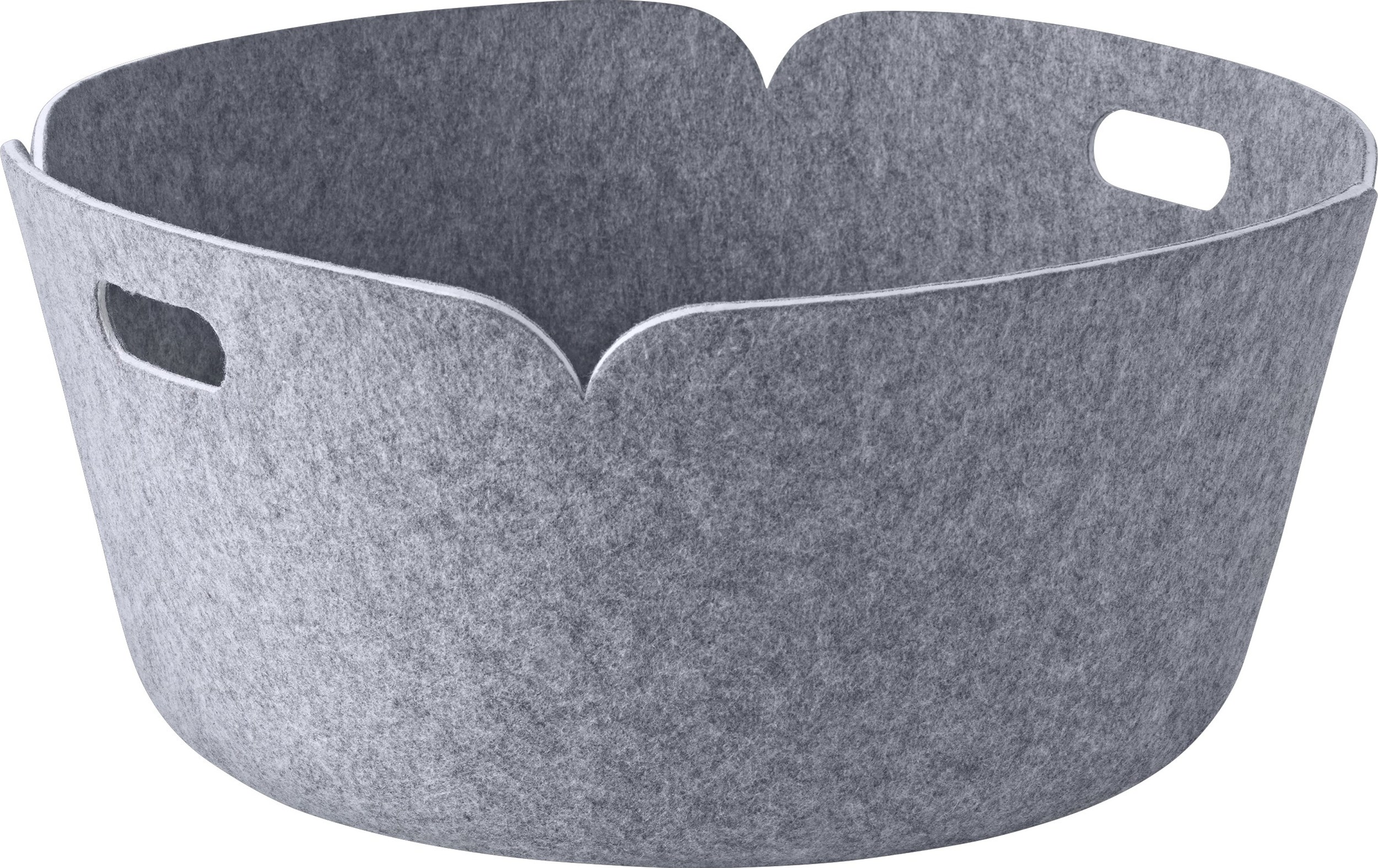 Restore Aufbewahrungskorb rund graue Melange