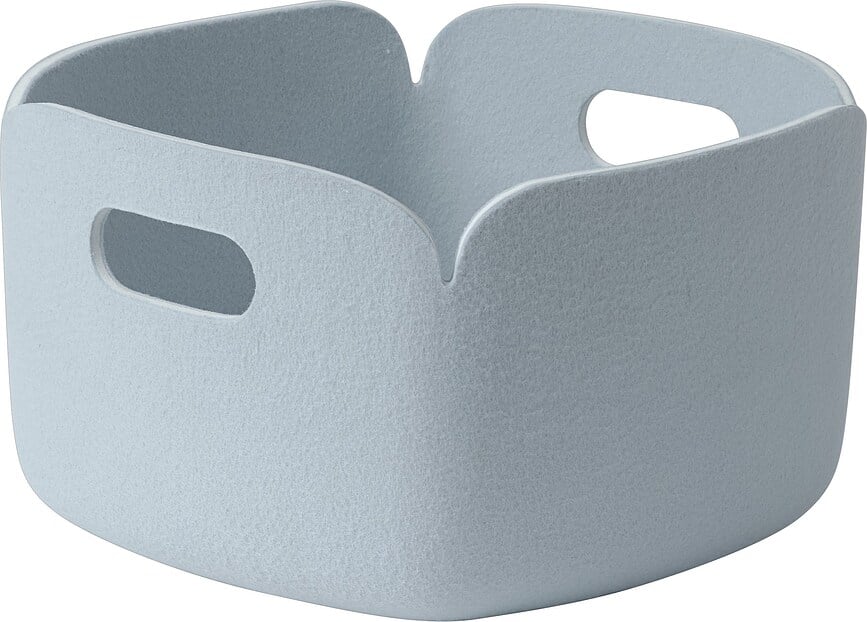 Restore Panier de Rangement 28 x 28 cm, bleu clair