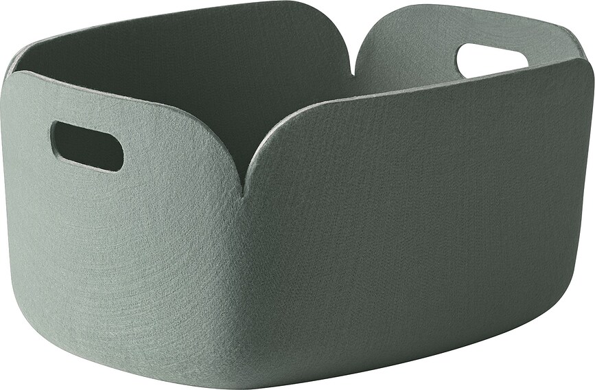 Restore Panier de Rangement, 35 x 48 cm, vert sourd
