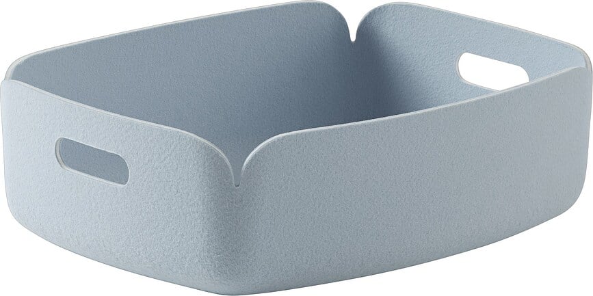 Restore Panier de Rangement bas, 31 x 40 cm, bleu clair
